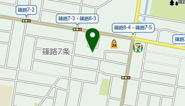 篠路こまどり会館の地図画像