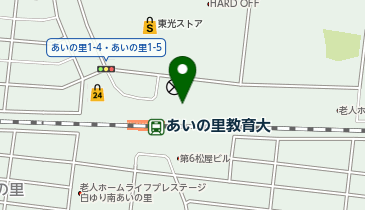 拓北・あいの里地区センターの地図画像