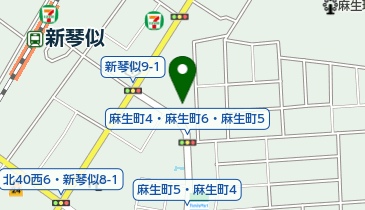 麻生商店街振興組合の地図画像