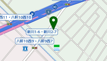 新川ゴルフランド屋内練習場の地図画像