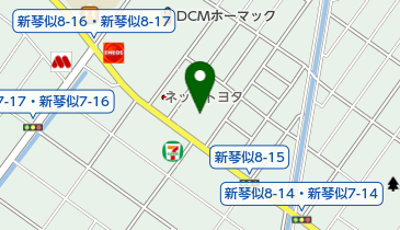 札幌トヨペット株式会社 新琴似店の地図画像