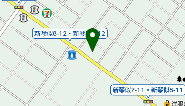 株式会社理容の髪風 新琴似店の地図画像