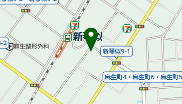 清川理容院の地図画像