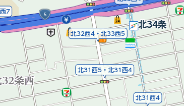 グリーン理容の地図画像