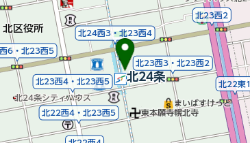カットプライス23条店の地図画像