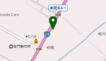 ハトのマークのひっこし専門札幌東センターの地図画像