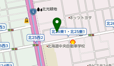 カトリック 北二十六条教会の地図画像