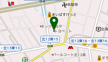 札幌トヨペット株式会社 クルマックスモトマチ店の地図画像