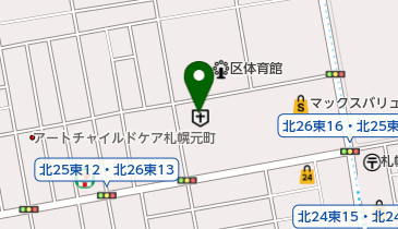 北海道対がん協会・札幌がん検診センターの地図画像