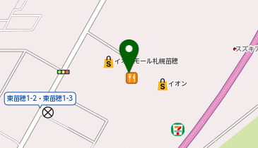 サンシェル東苗穂店の地図画像