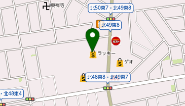 メガネのプリンス 北49条ラッキー店の地図画像