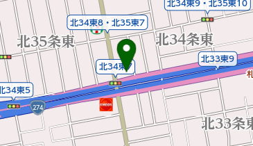 カットオフ新道店の地図画像