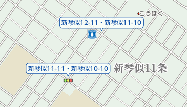 札幌市役所 都市局 美香保集会所の地図画像