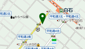 白石まちづくりハウスの地図画像