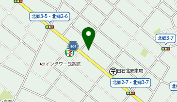 北郷東会館の地図画像