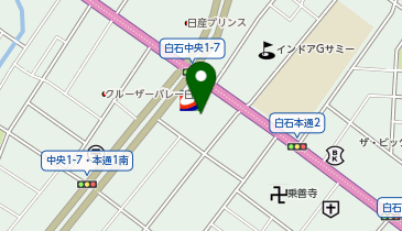 秀岳荘白石店の地図画像