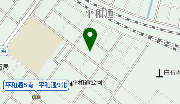 日本メノナイト白石キリスト教会の地図画像