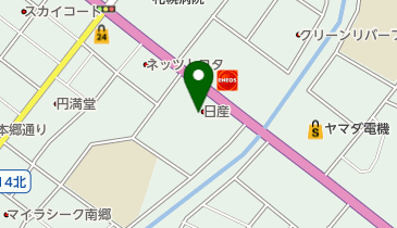 北海道日産自動車株式会社 白石店の地図画像