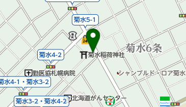 北海道新聞販売所 白石区 菊水・黒川販売所の地図画像