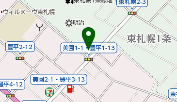 日本亭 東札幌店の地図画像