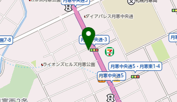 一久大福堂月寒中央店の地図画像