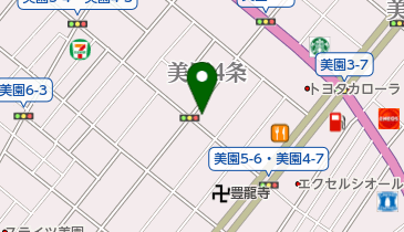 ハーティーカイロプラクティックの地図画像