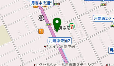 月寒中央商店街振興組合の地図画像