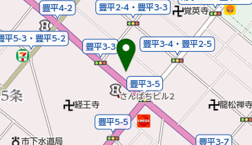 豊平商店街振興組合の地図画像