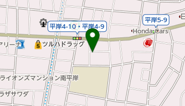 コスメ販売店の地図画像