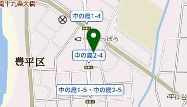 ピザーラ中の島店の地図画像