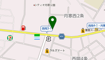 ピザハット 月寒店の地図画像