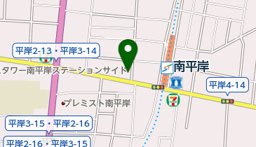 ベントス 南平岸店の地図画像