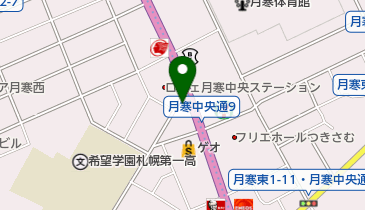 レモン調剤薬局月寒店の地図画像