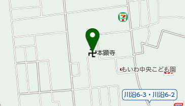 法華宗本顕寺の地図画像