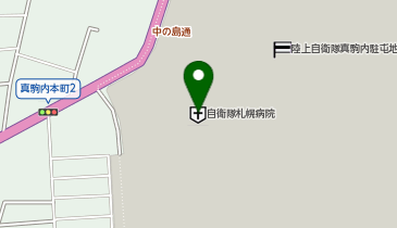 陸上自衛隊 真駒内駐屯地 第325会計隊の地図画像