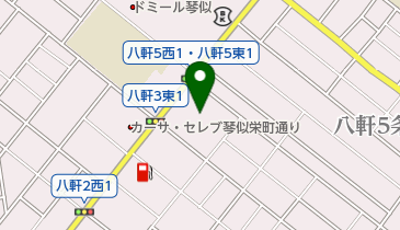 勝矢八軒治療院の地図画像