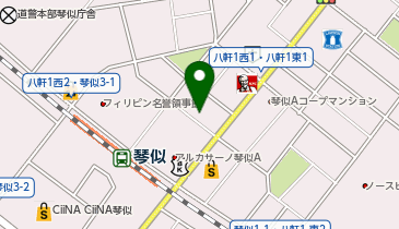 八軒地区福祉のまち推進センターの地図画像