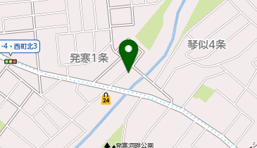 発寒川沿会館の地図画像