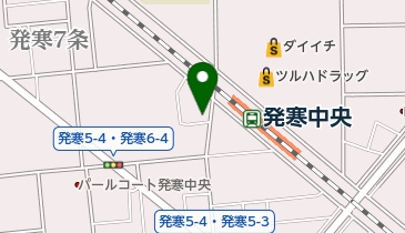 発寒カイロプラクティックセンター中川整体院の地図画像