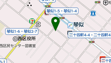 日本キリスト教団 琴似中央通教会の地図画像
