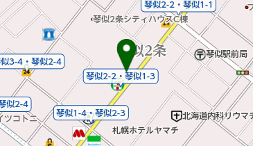 クリーンパートナー・チャオ 琴似中央店の地図画像