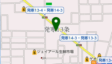 札幌トヨペット株式会社 発寒店の地図画像
