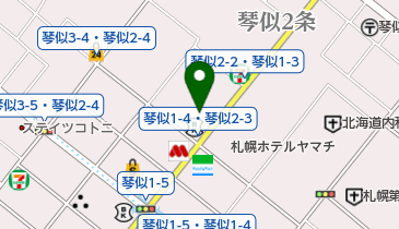 よしの歌謡サロンの地図画像