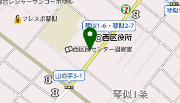 琴似屯田歴史館資料室の地図画像