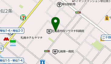 山内ビニール加工株式会社札幌支店の地図画像