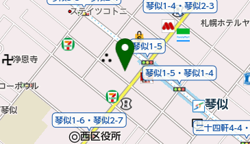 株式会社富士メガネ 琴似店の地図画像