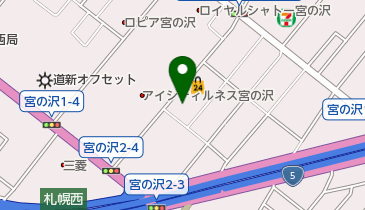 理容のヒデの地図画像