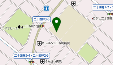 札幌市役所 子ども未来局 子ども育成部 二十四軒児童会館の地図画像