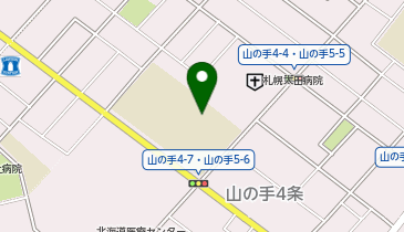 札幌市役所 子ども未来局 子ども育成部 山の手児童会館の地図画像