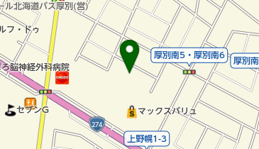 上野幌会館の地図画像